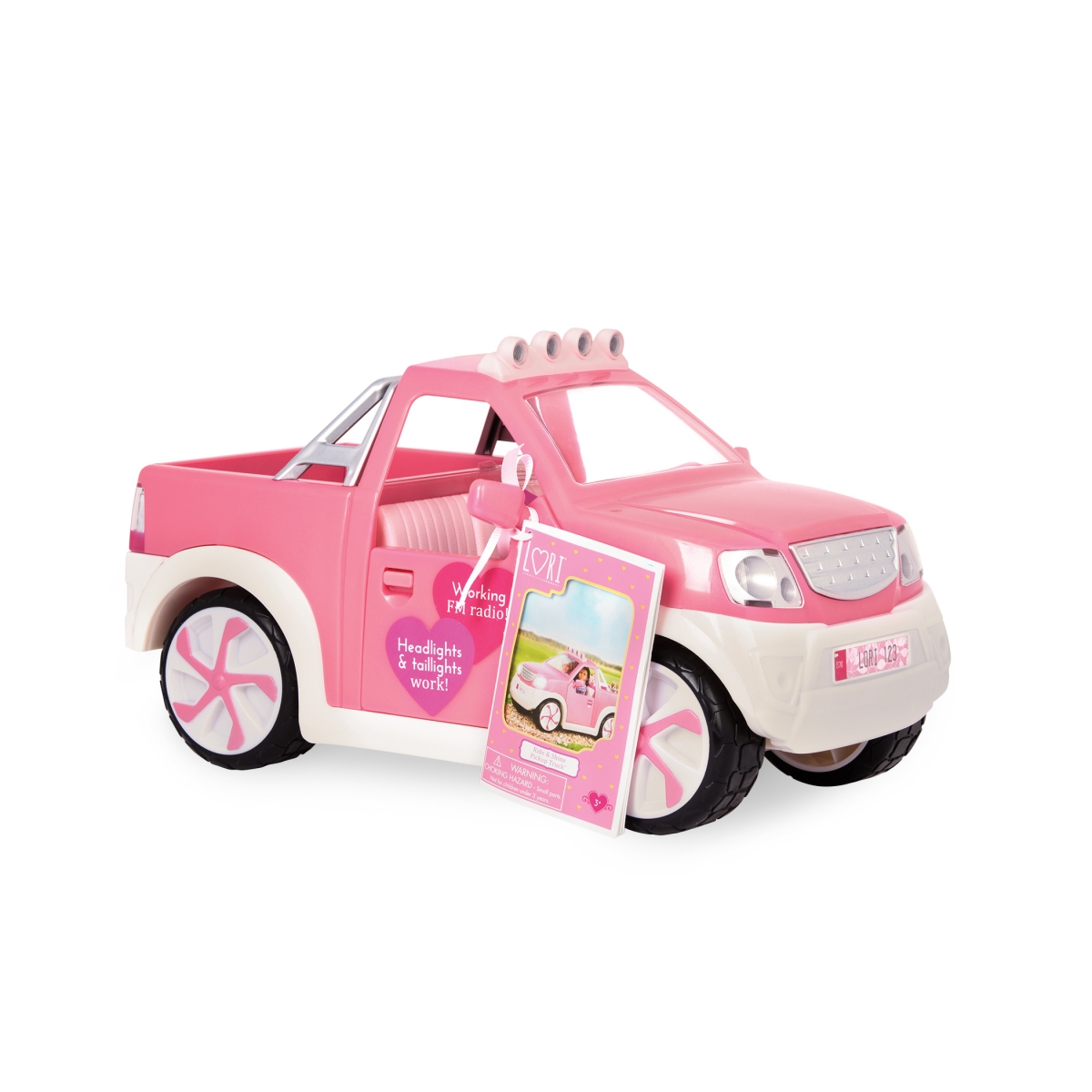 Транспорт для кукол Lori Джип с FM-радио, розовый (LO37033Z) - фото 1