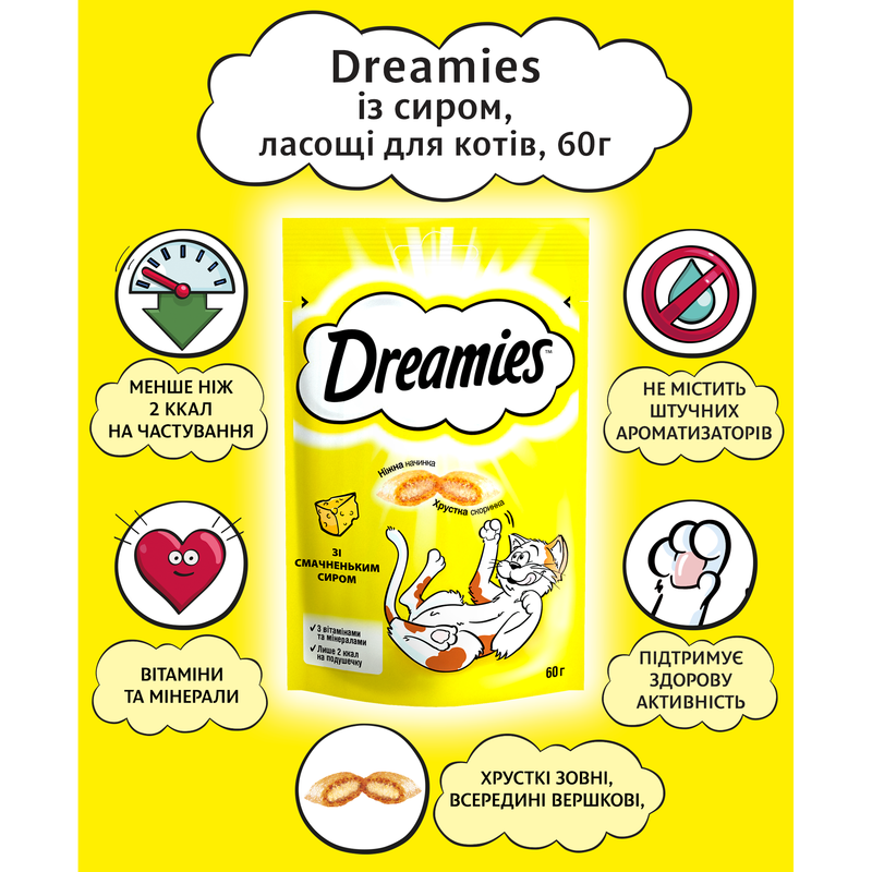 Лакомство для кошек Dreamies с сыром, 60 г - фото 6