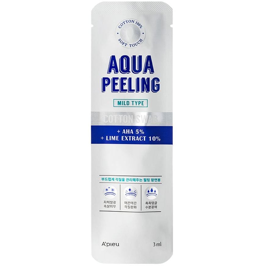 Пилинг-палочка A'pieu Aqua Peeling Cotton Swab Mild, 3 мл - фото 1