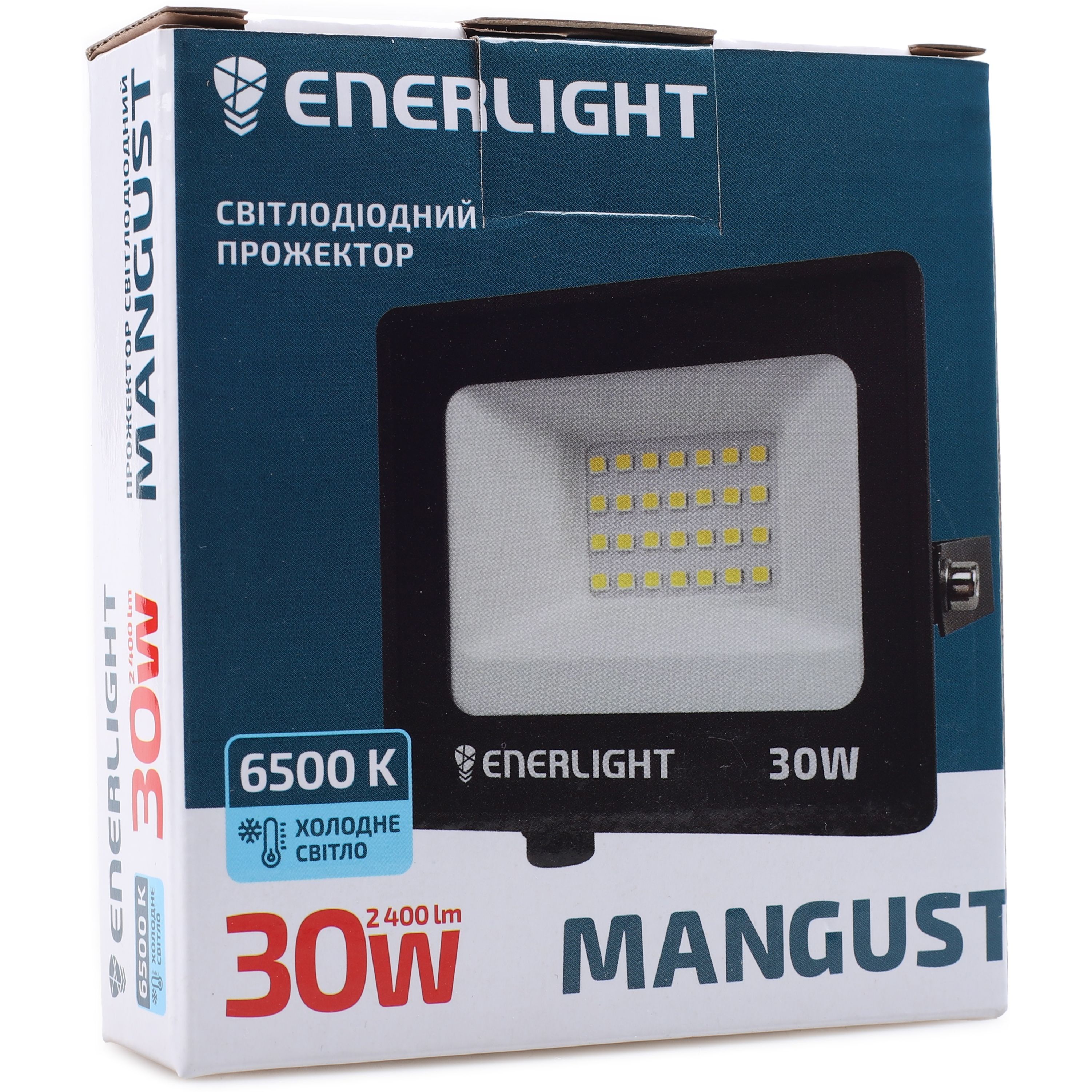 Прожектор светодиодный Enerlight Mangust 30Вт 6500K (MANGUST30SMD80С) - фото 5