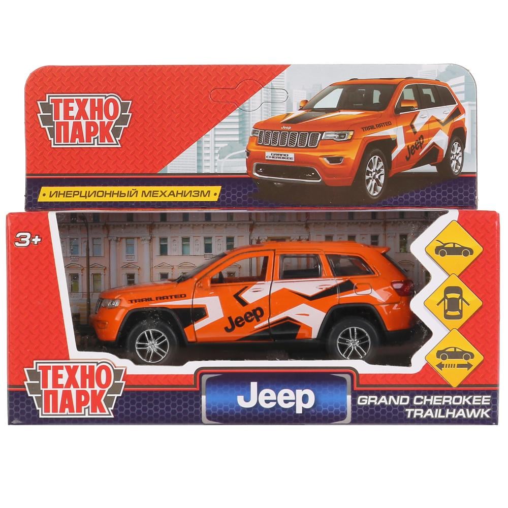 Автомодель Technopark Jeep Grand Cherokee Sport, 12 см (CHEROKEE-12-SRT(FOB)) - фото 3