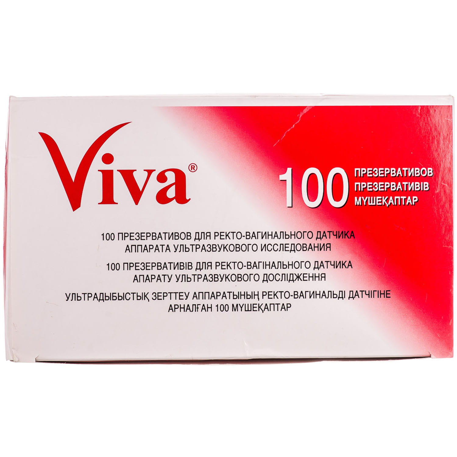Презервативи латексні Viva для ультразвукового дослідження, 100 шт. - фото 1