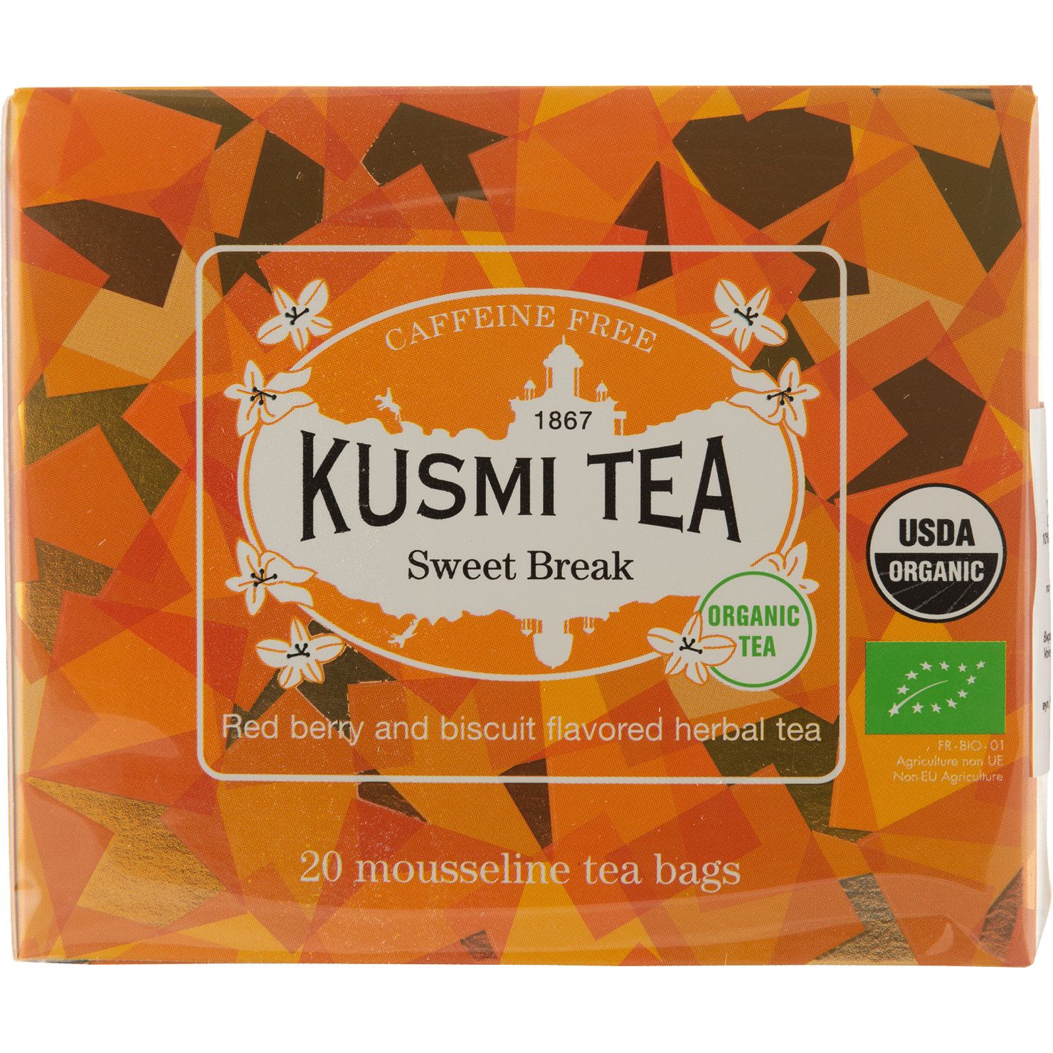 Чай трав'яний Kusmi Tea Sweet Break органічний 50 г (20 шт. х 2.5 г) - фото 1