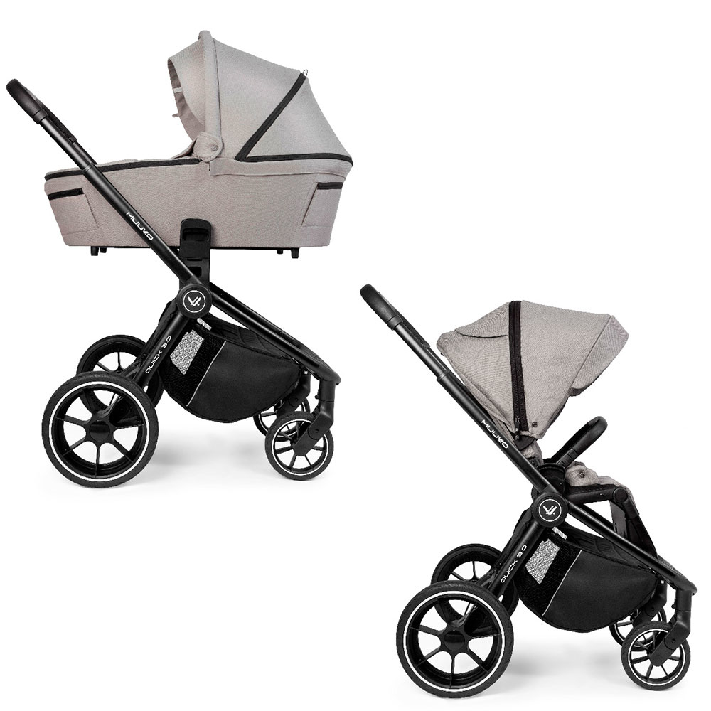 Универсальная коляска Muuvo 2в1 Quick 3.0 Steel Grey (KM2V1Q3.0SG) - фото 3