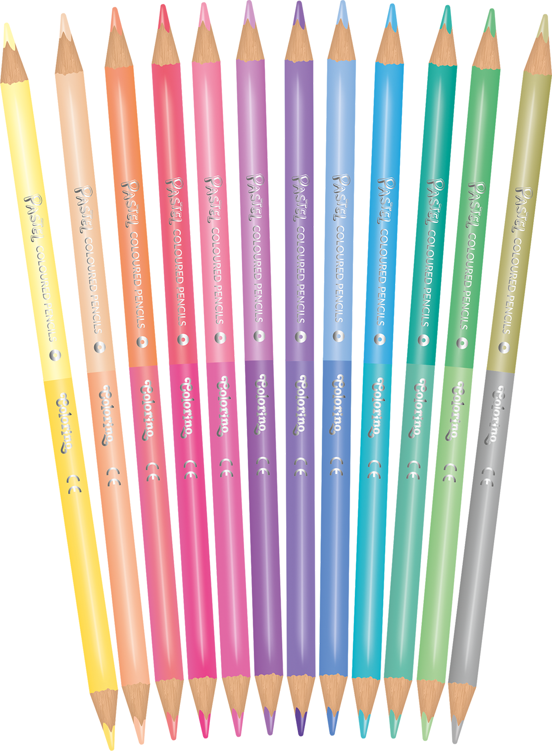 Набор цветных двусторонних карандашей CoolPack Пастель,12 шт. (87737PTR) - фото 2