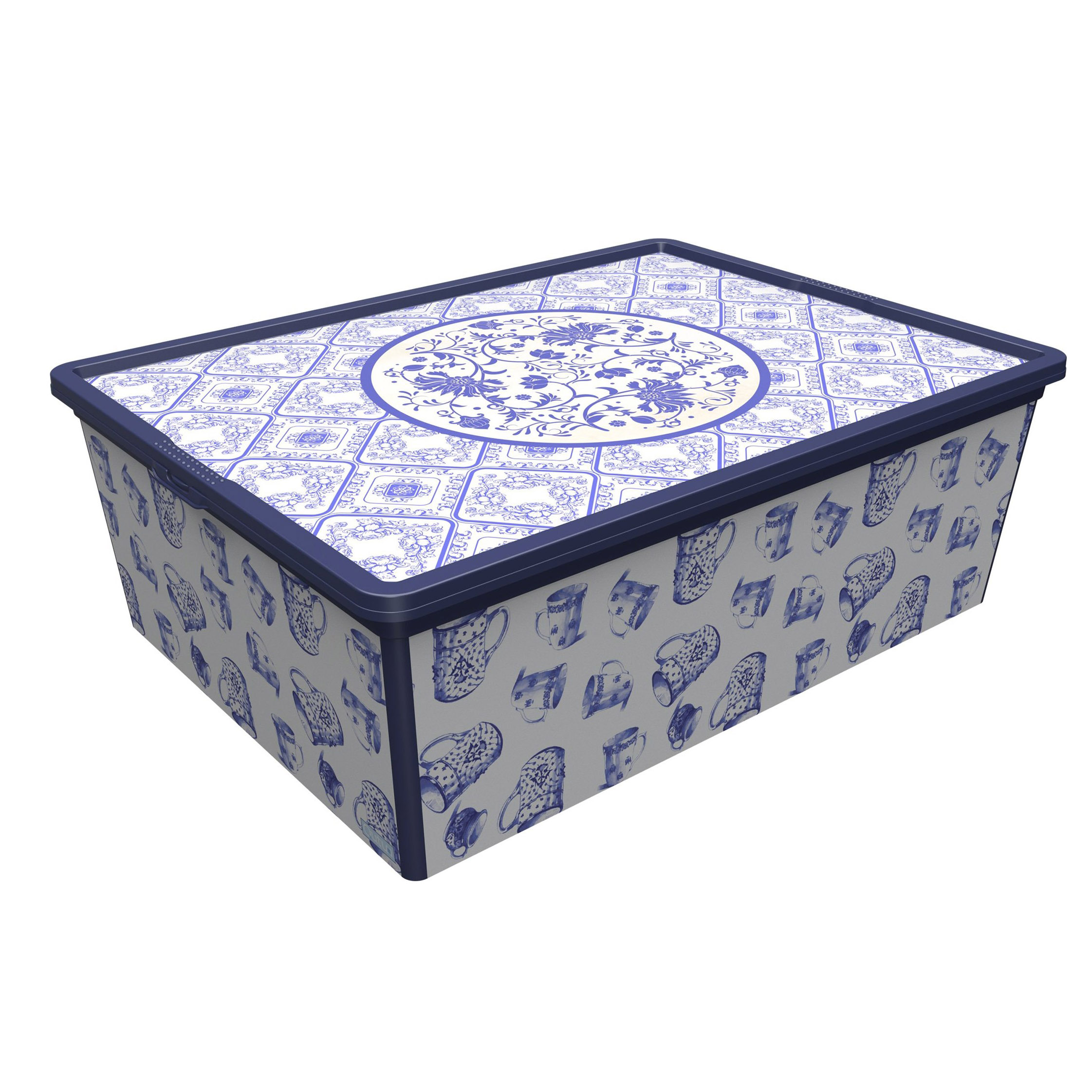 Контейнер для зберігання Qutu Trend Box Porcelain 10 л (TREND BOX с/к PORCELAIN 10л.) - фото 1