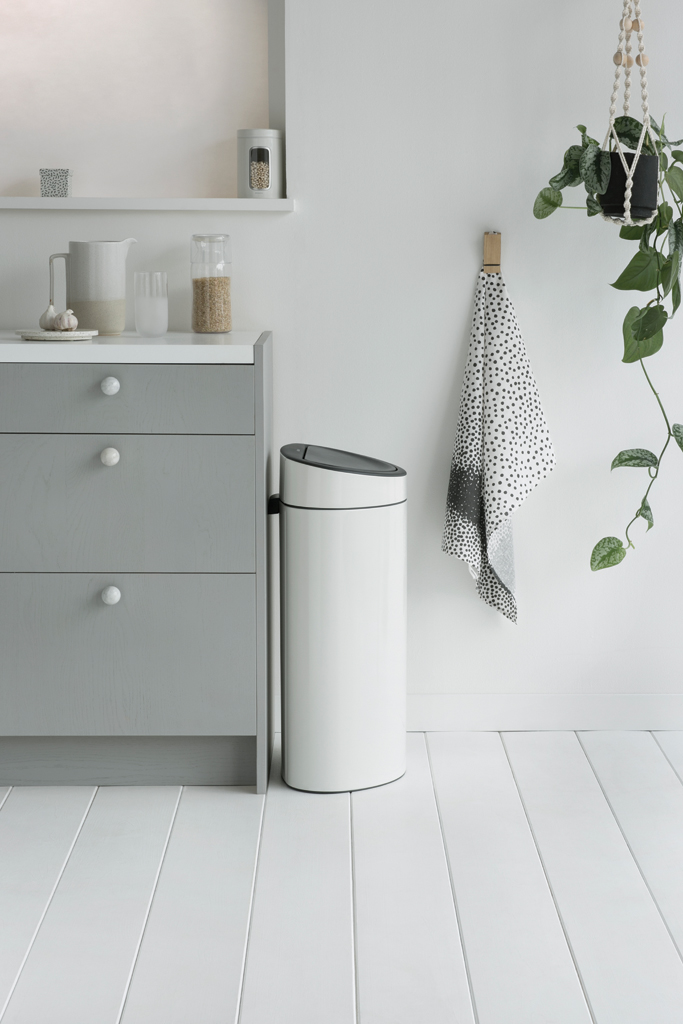 Бак для сміття Brabantia Touch Bin, 40 л, білий (114984) - фото 3