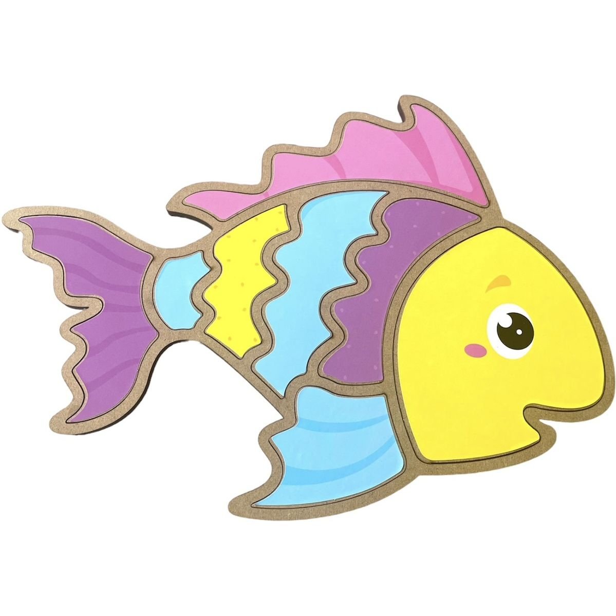 Пазл-вкладыш Аплі Краплі Рыбка (СК-12) - фото 1