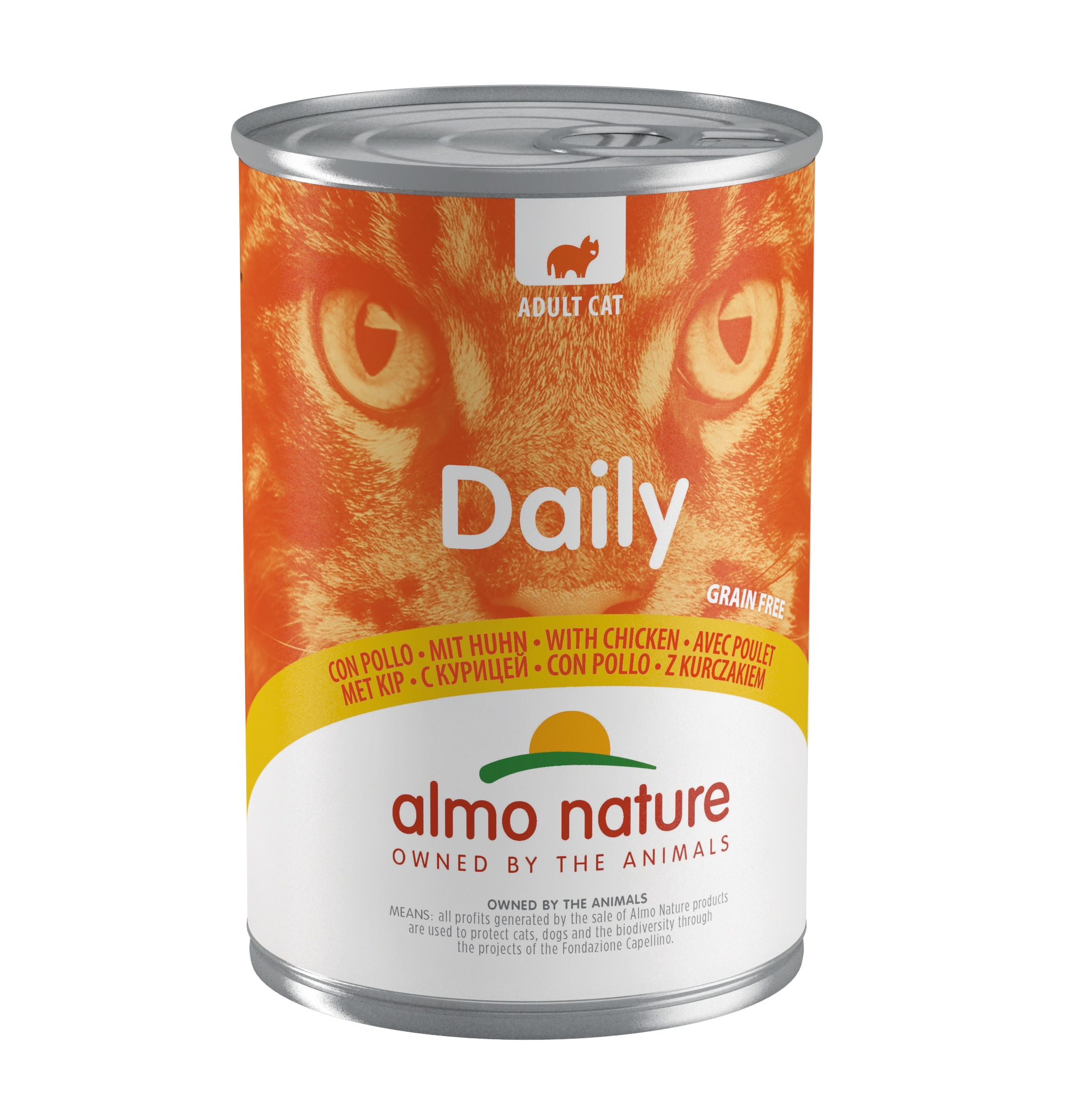 Влажный корм для кошек Almo Nature Daily Menu Сat, курица, 400 г (165) - фото 1