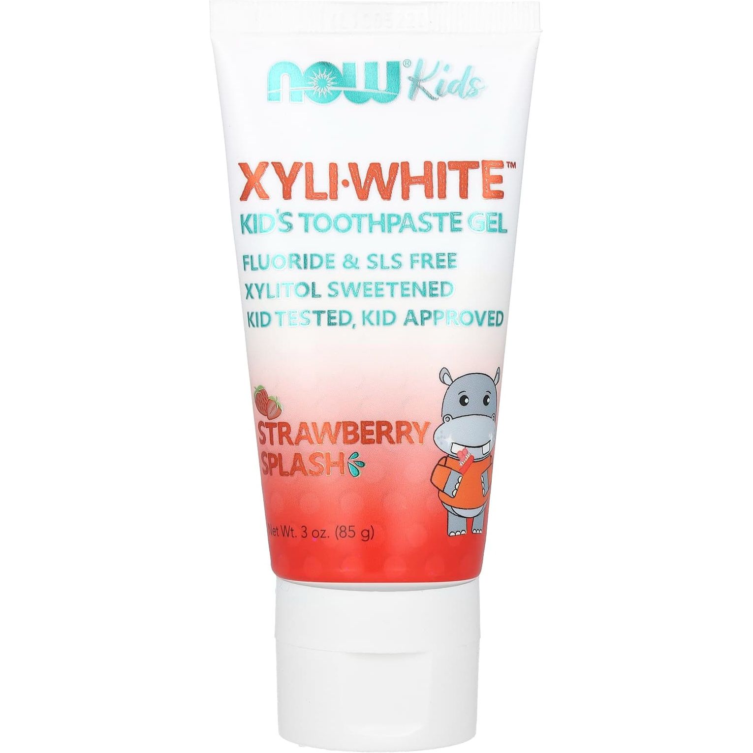 Дитячий зубний гель Now Solutions Xyli White Kid's Strawberry Splash 85 г - фото 1