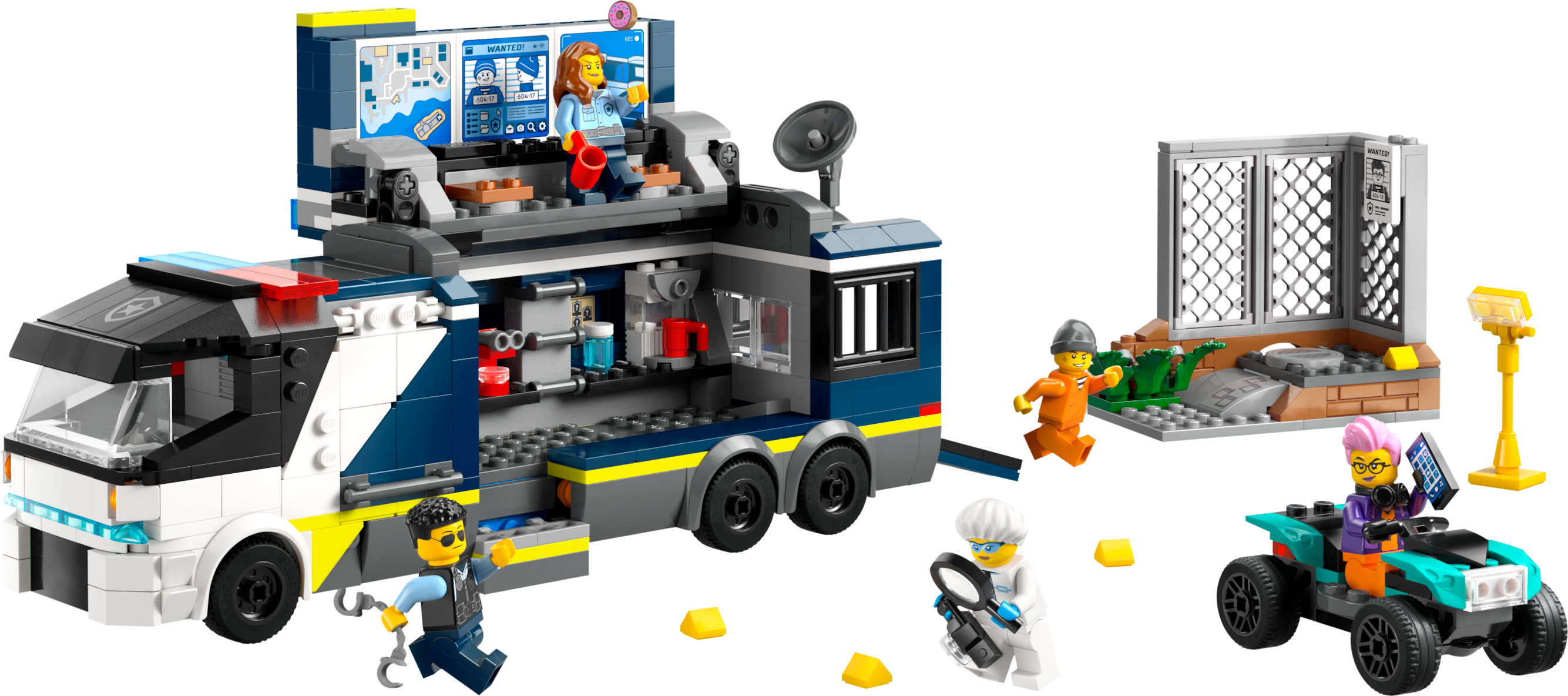 Конструктор LEGO City Передвижная полицейская криминалистическая лаборатория 674 детали (60418) - фото 2