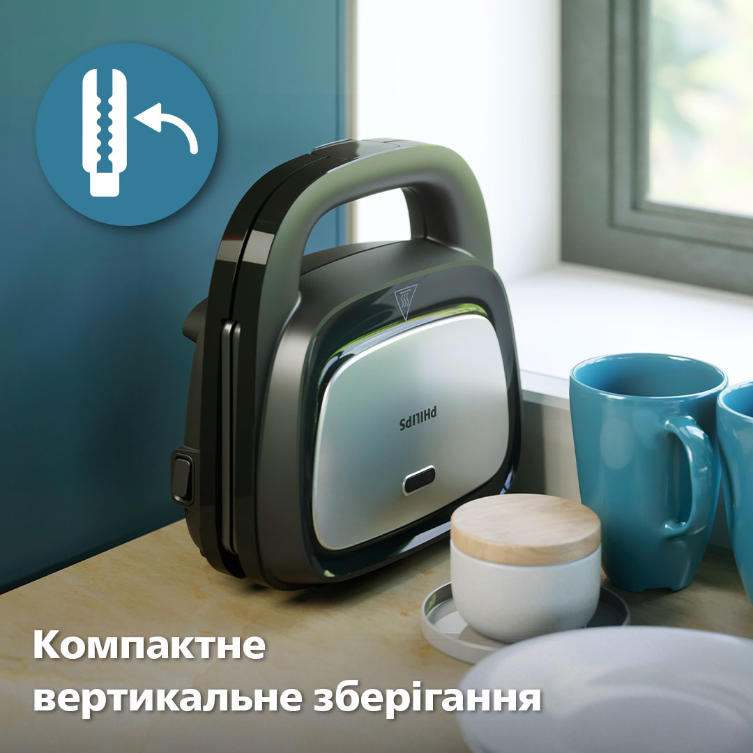 Бутербродница-мультимейкер Philips Series 5000 (HD2350/80) - фото 11