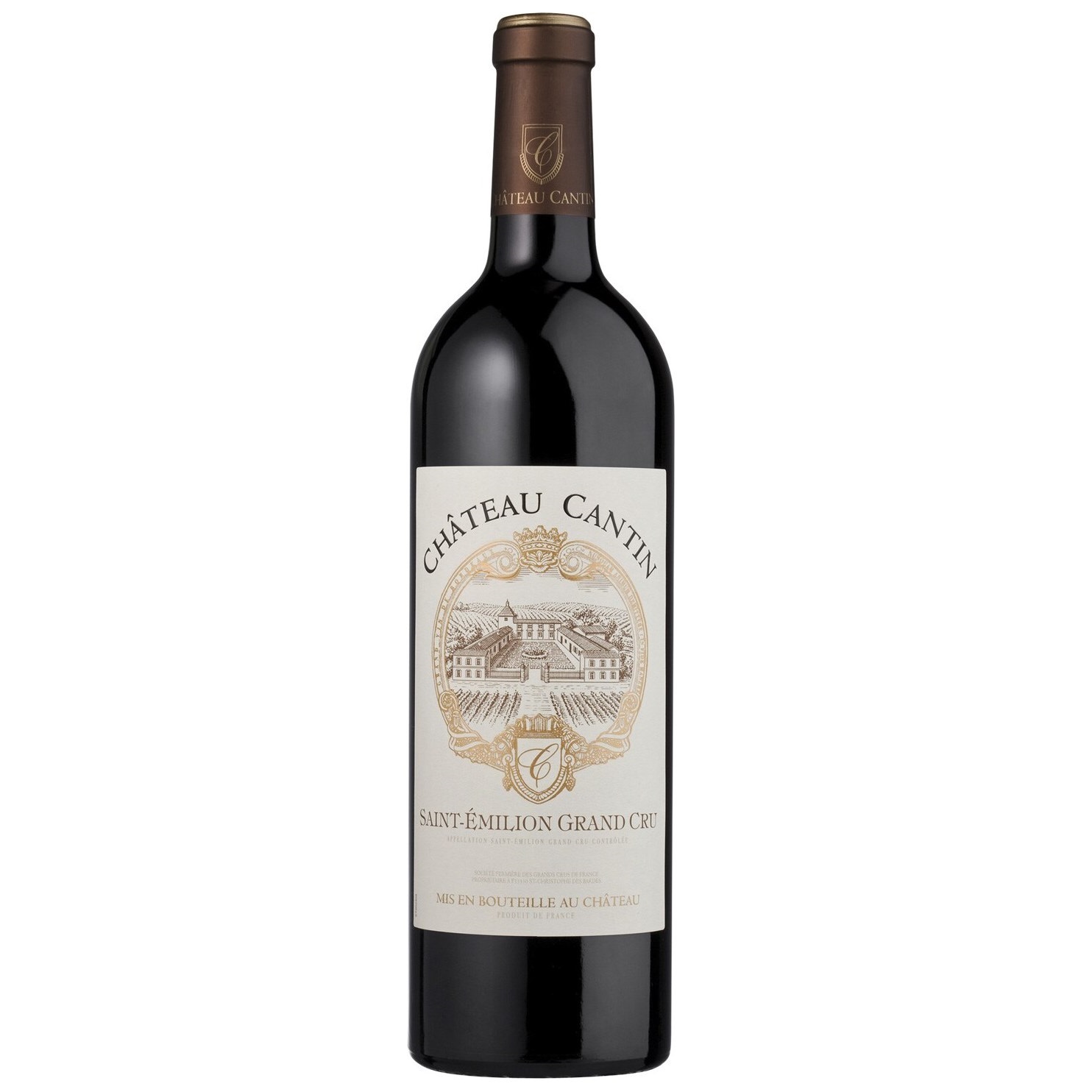 Вино Chateau Cantin Saint-Emilion, красное, сухое, 14,5%, 0,75 л (1313260) - фото 1