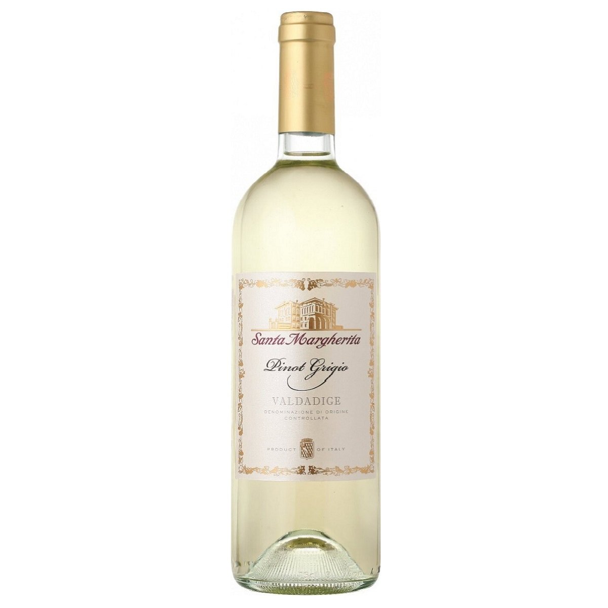 Вино Santa Margherita Pinot Grigio DOC, белое, сухое, 12%, 0,75 л - фото 1
