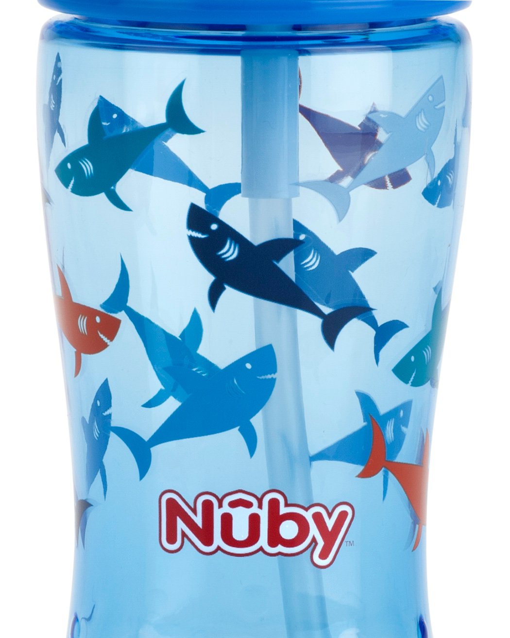 Поильник Nuby Tritan Flip-it с трубочкой-непроливайкой, синий, 360 мл (NV0414022blu) - фото 2