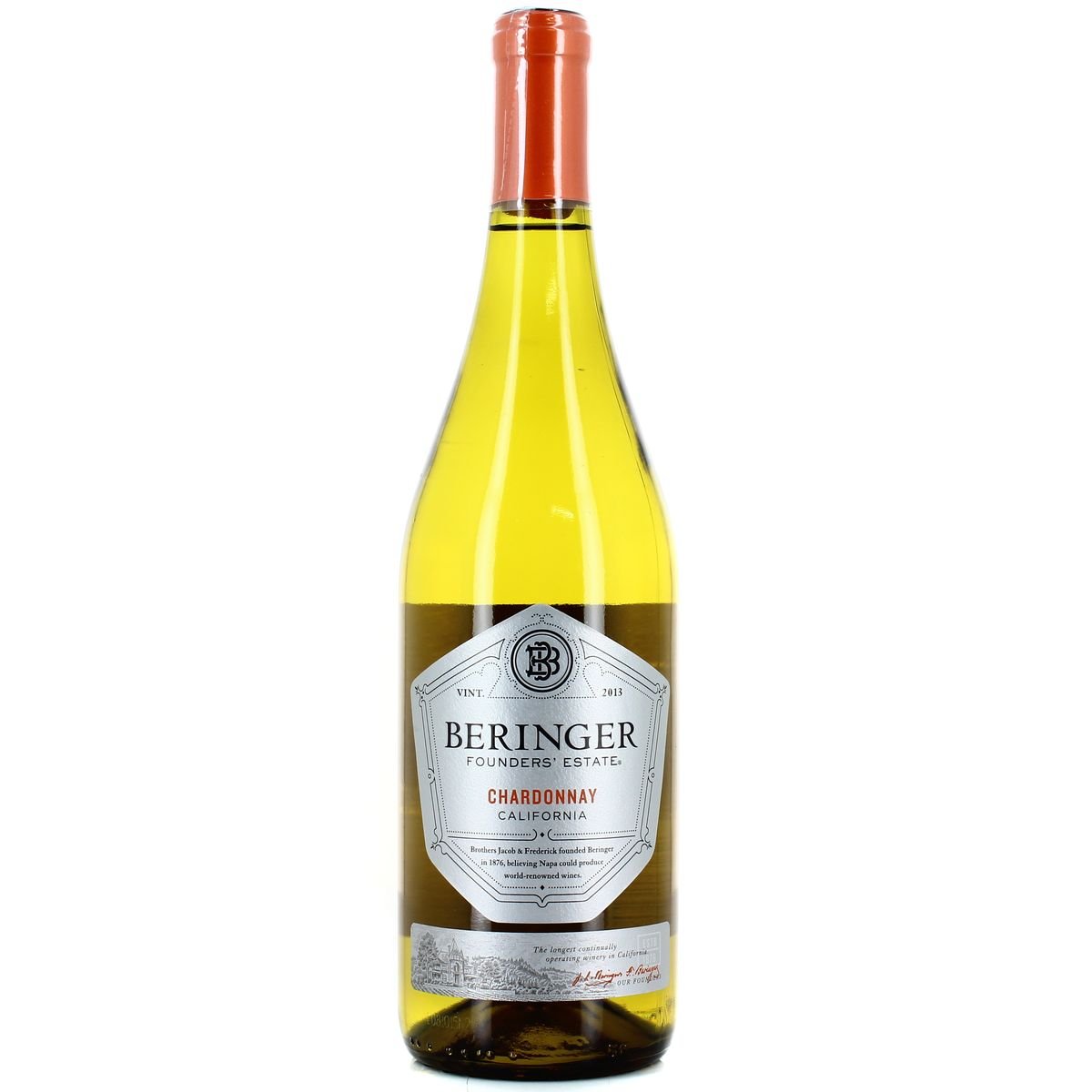 Вино Beringer Founder Estate Chardonnay California, 14%, 0,75 л (671886)