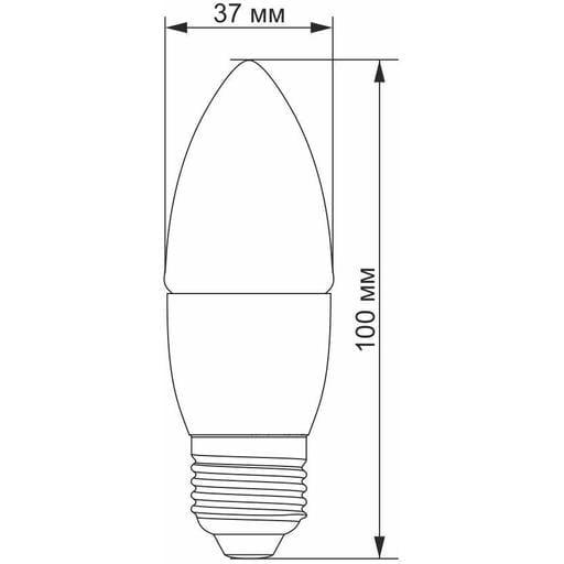 Светодиодная лампа LED Videx C37e 7W E27 4100K (VL-C37e-07274) - фото 3