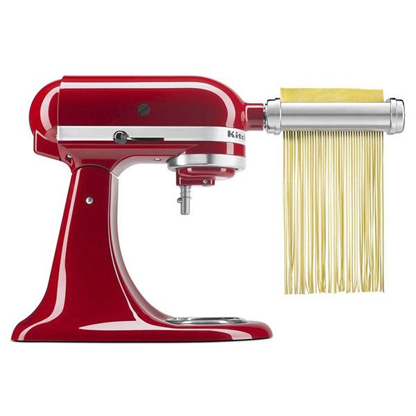 Набор из 3 насадок KitchenAid для раскатывания теста, спагетти, фетучини цвет нержавеющая сталь (5KSMPRA) - фото 8