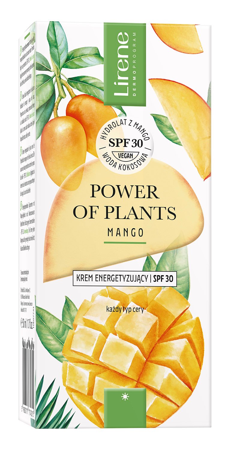 Крем для обличчя Lirene Power Of Plants Mango SPF 30, 50 мл - фото 2