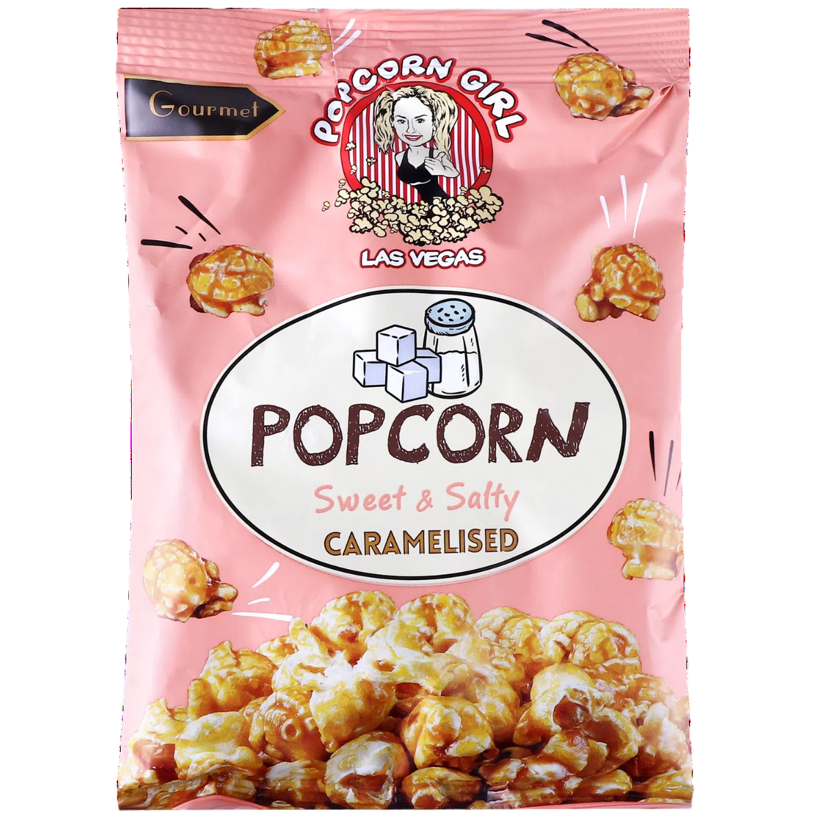 Попкорн Popcorn Girl карамелізований солодкий-солоний 90 г - фото 1