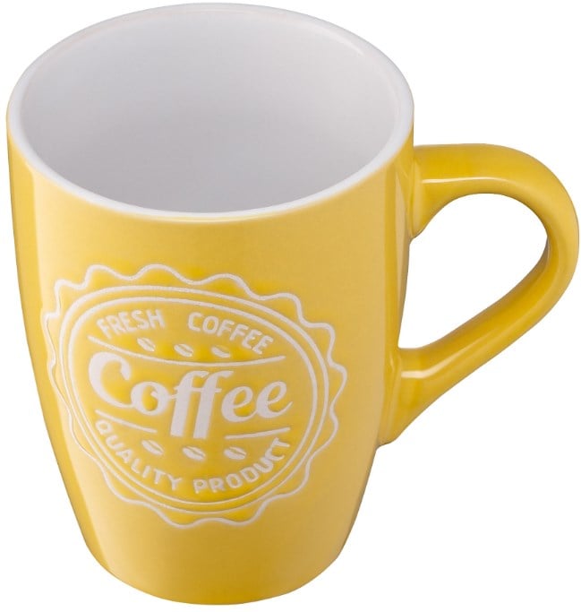 Чашка Ardesto Coffee, 330 мл, желтый (AR3469Y) - фото 4