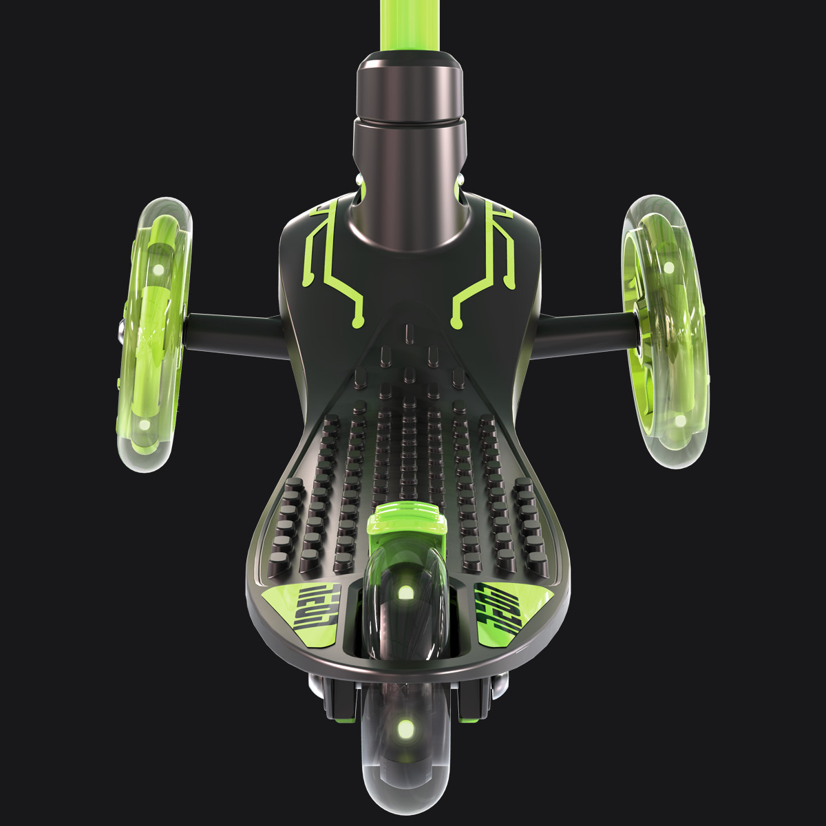 Самокат Neon Glider, зелений (N100965) - фото 11