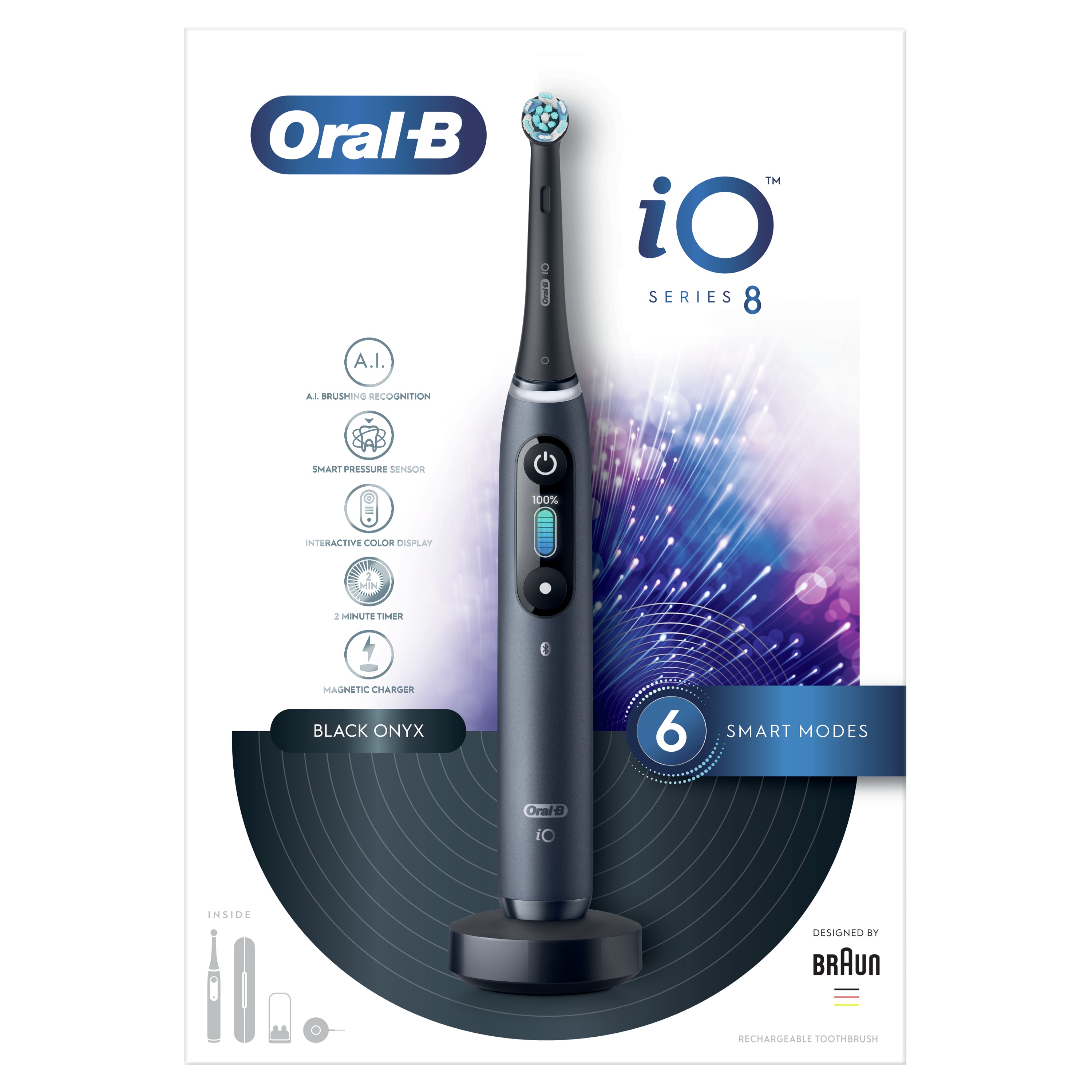 Електрична зубна щітка Oral-B iO Series 8 iOM8.1B2.2BD 3758 Black onyx - фото 3