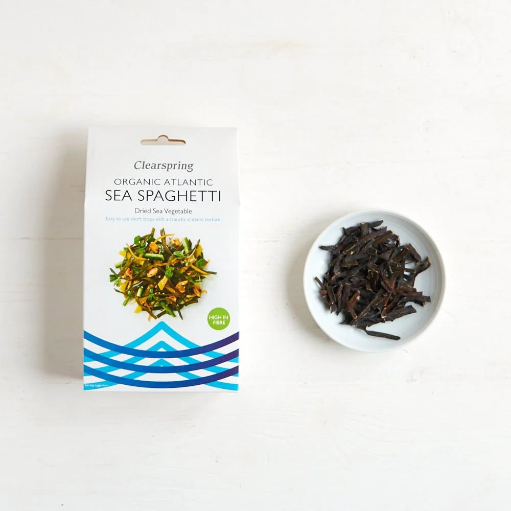 Водоросли Clearspring Sea Spaghetti атлантические сушеные органические 25 г - фото 2