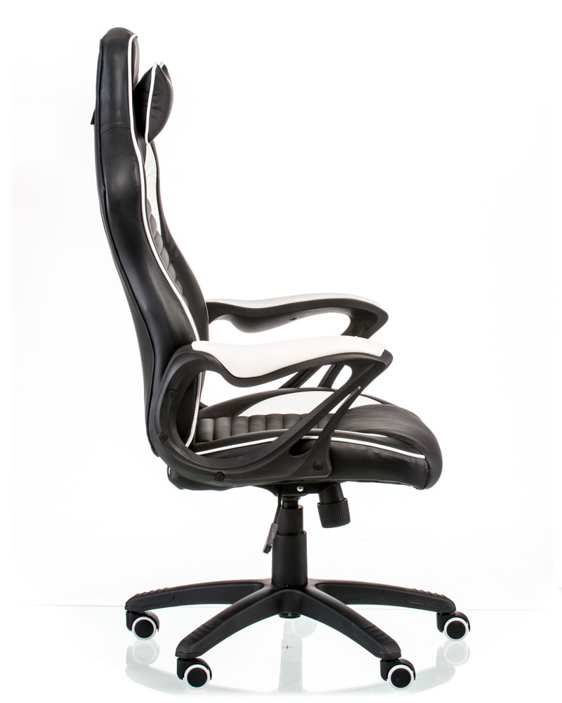 Офісне крісло Special4you Nero чорне з білим (E5371) - фото 4