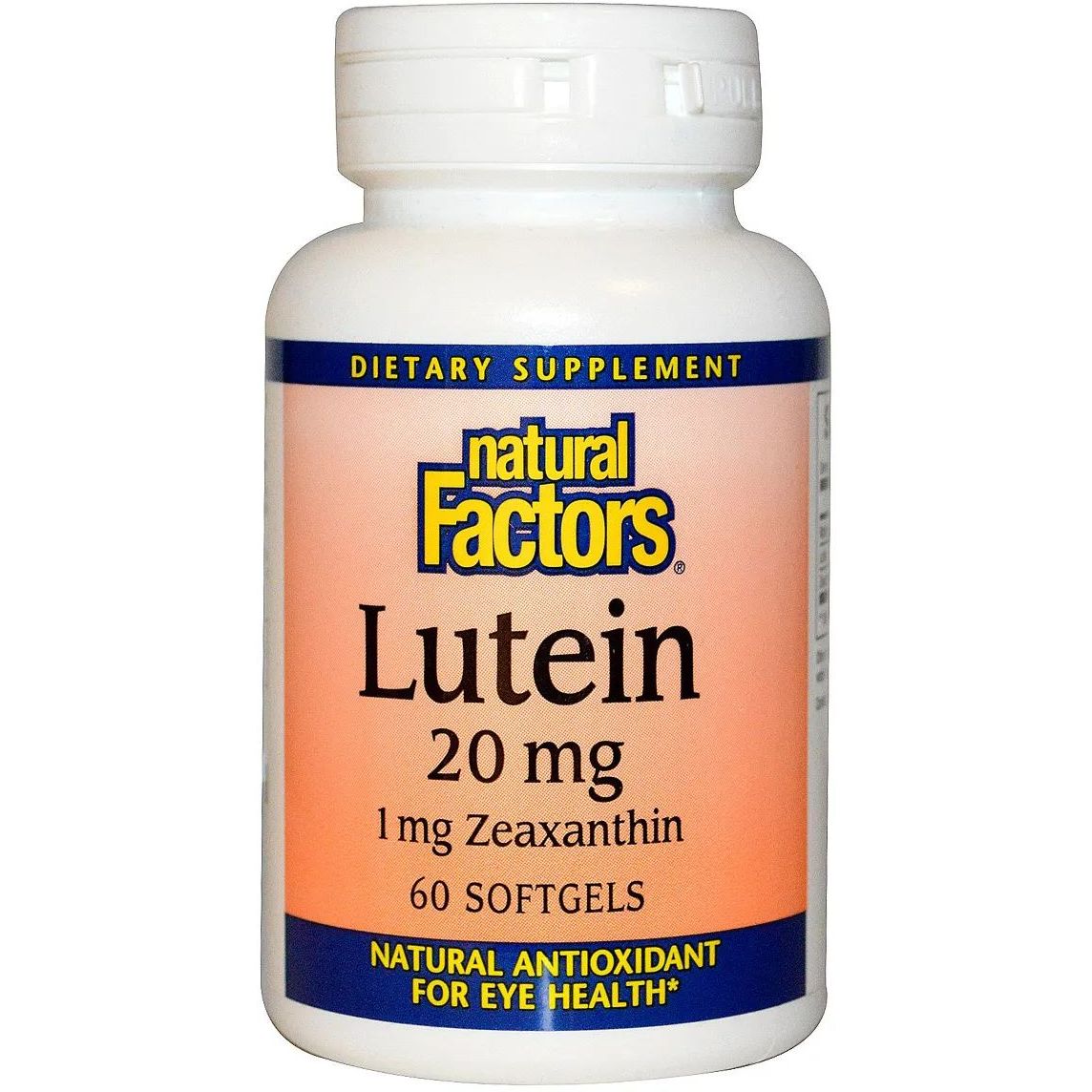 Лютеїн Natural Factors Lutein 20 мг 60 желатинових капсул - фото 1