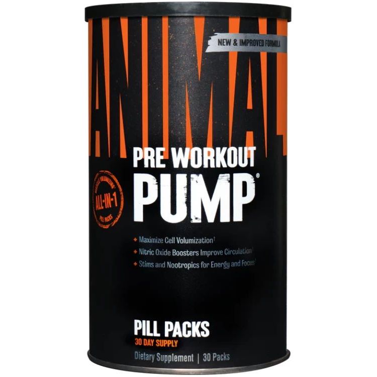 Предтренировочный комплекс Universal Nutrition Animal Pump 30 пакетиков - фото 1