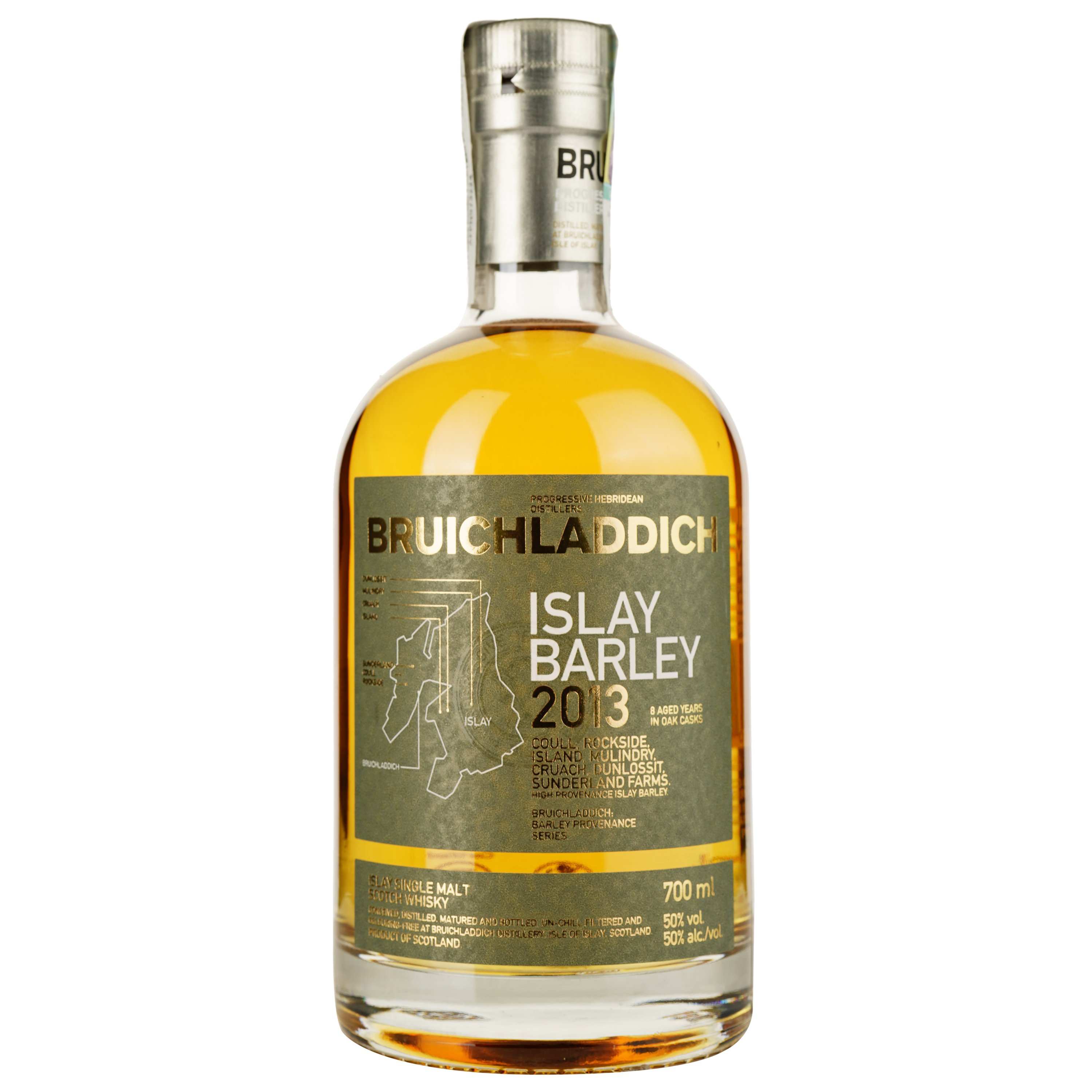 Виски Bruichladdich Islay Barley 2013 Single Malt Scotch Whisky 50% 0.7 л - фото 2