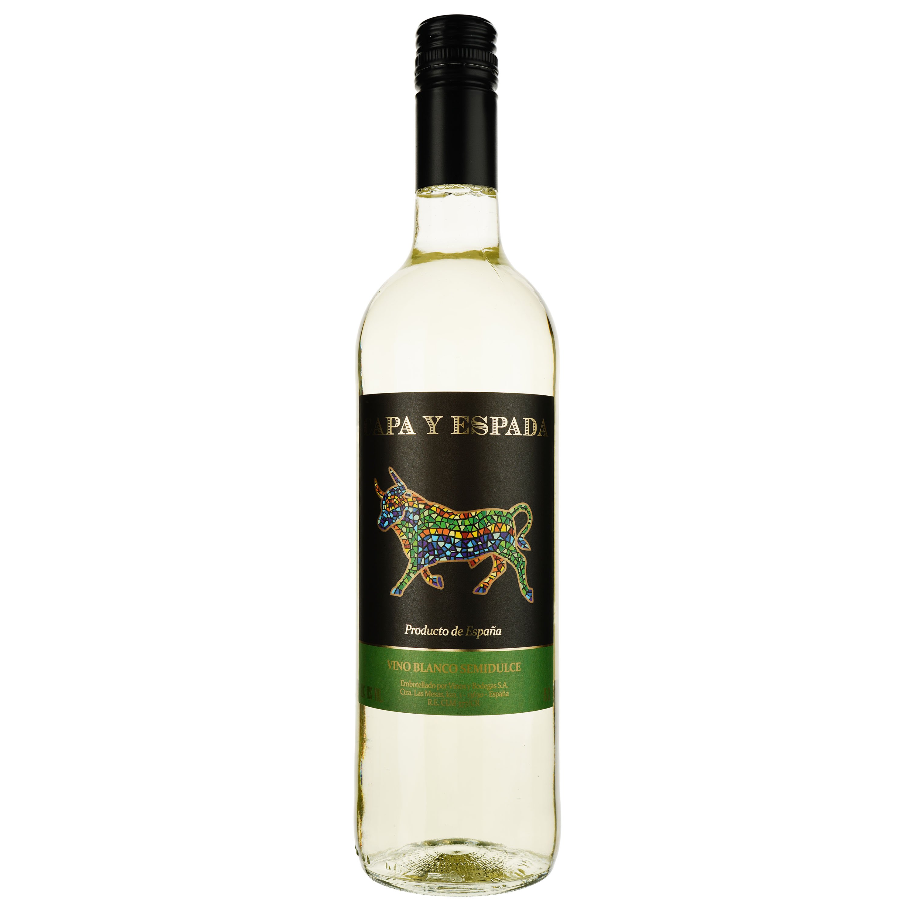 Вино Capa y Espada Vino Blanco Semidulce, белое, полусладкое, 0,75 л - фото 1