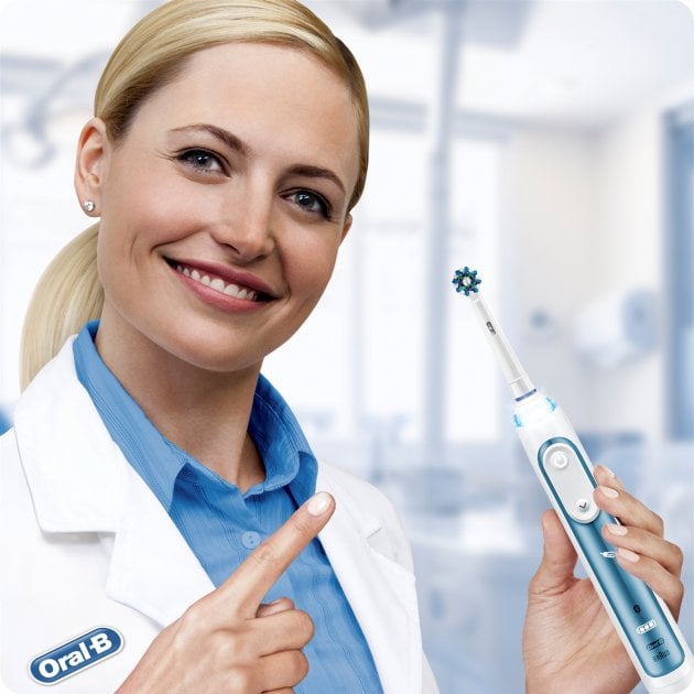 Електрична зубна щітка Oral-B Smart 6 CrossAction Blue - фото 11