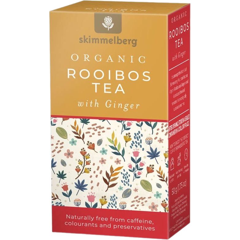 Чай Skimmelberg Rooibos With Ginger органічний 50 г (20 шт. х 2.5 г) - фото 1