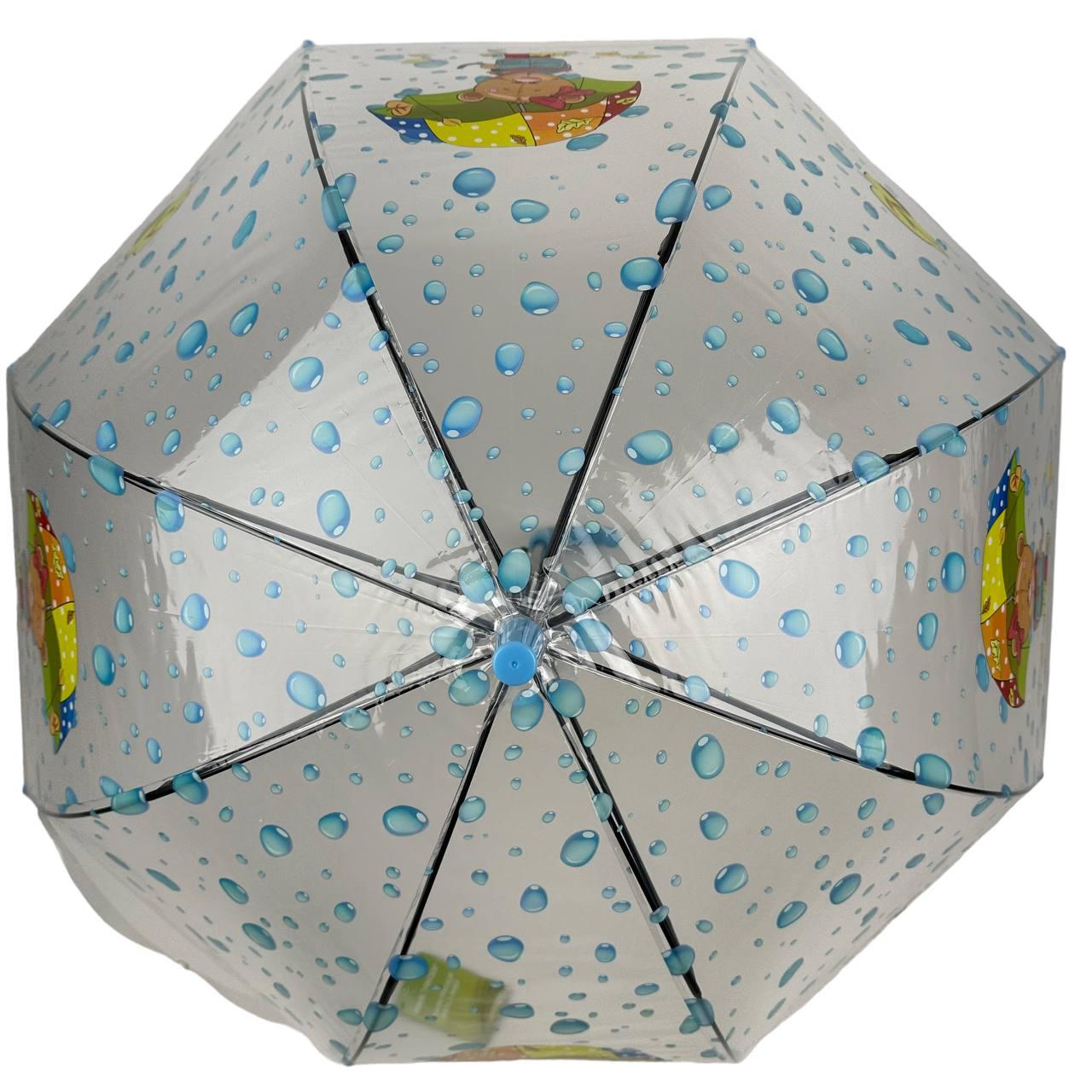 Детский зонт-трость полуавтомат Rain 75 см разноцветный - фото 3