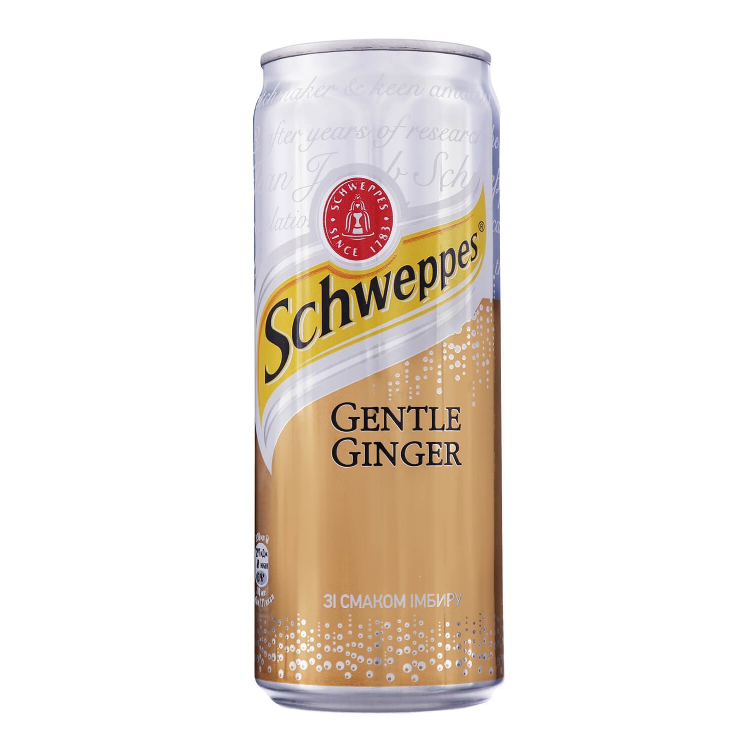 Напиток Schweppes Gentle Ginger безалкогольный со вкусом имбиря 330 мл (820384) - фото 1