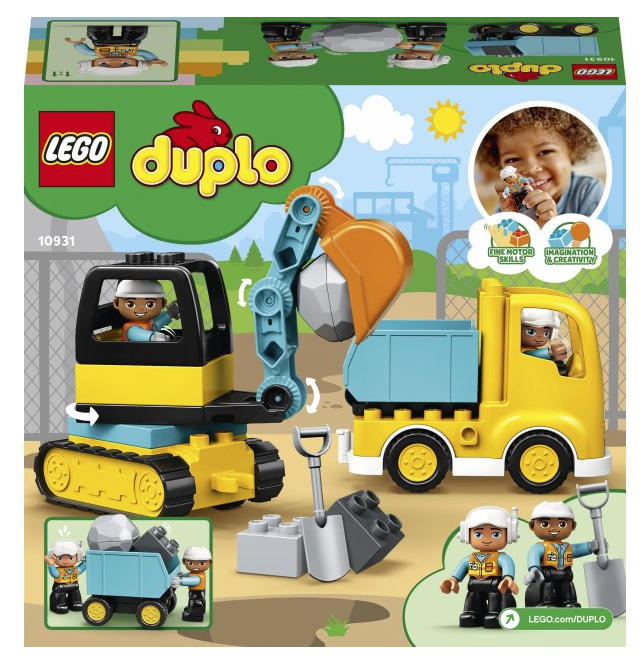 Конструктор LEGO DUPLO Town Вантажівка і гусеничний екскаватор, 20 деталей (10931) - фото 2