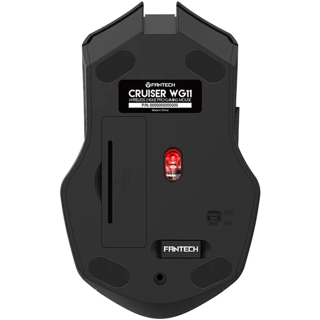 Ігрова бездротова миша Fantech WG-11 Cruiser PixArt 10G Black - фото 2