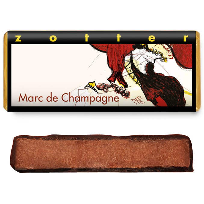Шоколад чорний Zotter Marc de Champagne органічний 70 г - фото 3