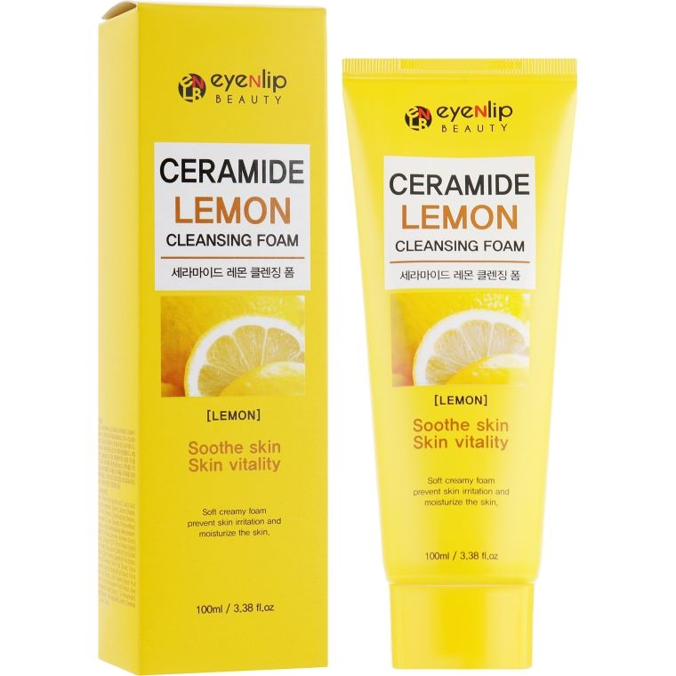 Пінка для вмивання Eyenlip Ceramide Lemon 100 мл - фото 1