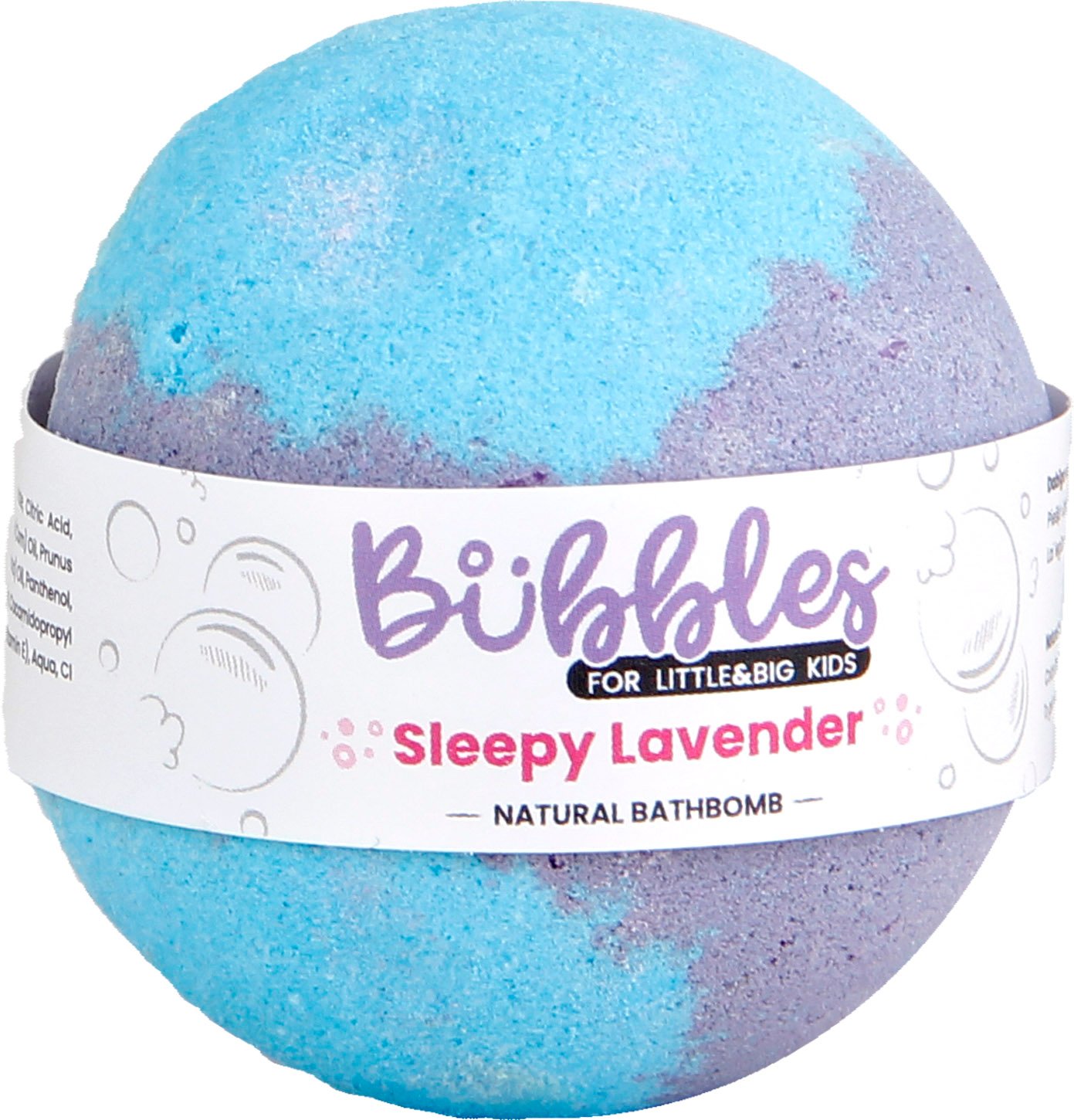 Бомбочка для ванны Bubbles Sleepy Lavender, детская, 115 г - фото 1