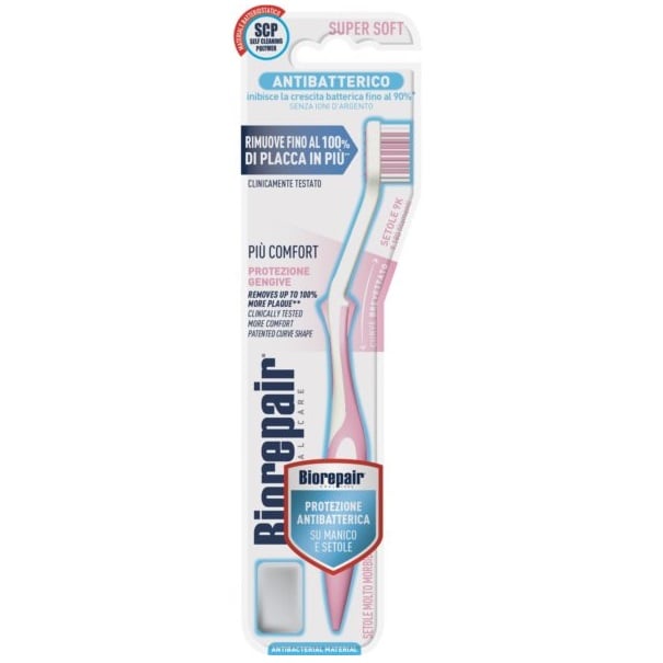 Зубна щітка Biorepair Досконала чистка Ultrasoft, для захисту ясен, ультрам'яка, рожевий - фото 1