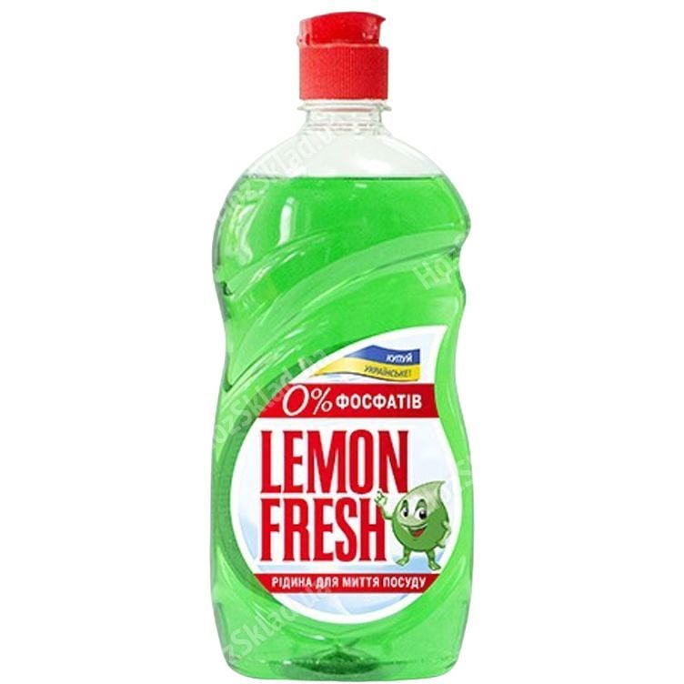 Рідина для миття посуду Lemon Fresh 500 мл зелена - фото 1