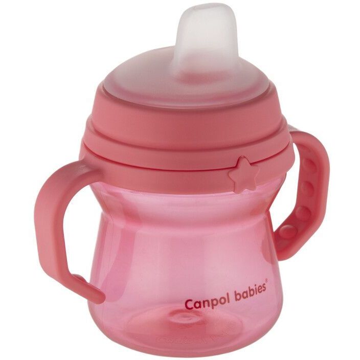 Кружка тренировочная Canpol babies First Cup Bonjour Paris, 150 мл, розовый (56/614_pin) - фото 4