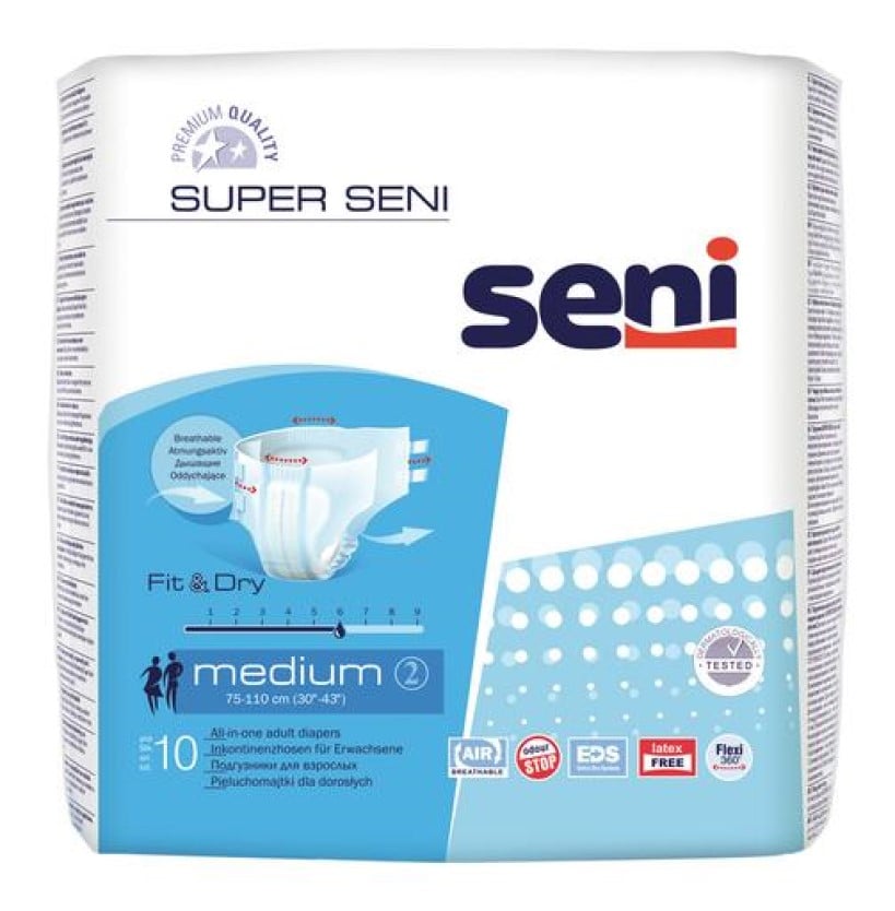 Підгузки для дорослих Seni Super, medium, 10 шт. - фото 1