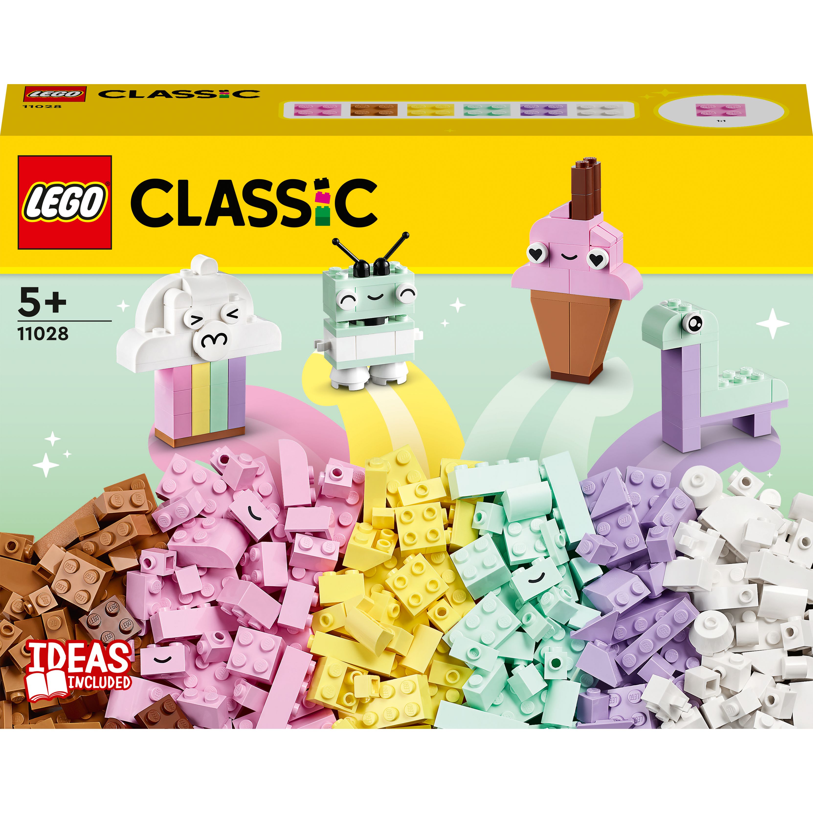 Конструктор LEGO Classic Творческое пастельное веселье 333 деталей (11028) - фото 1