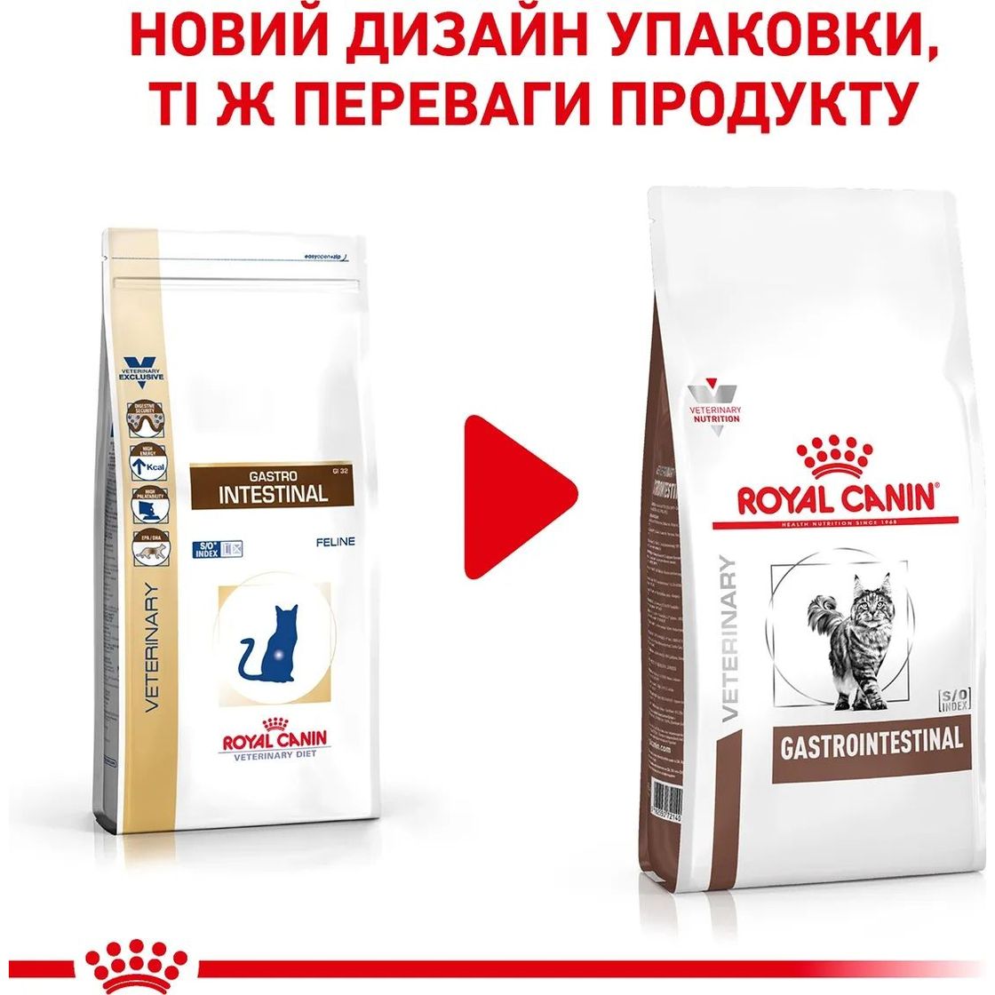 Сухий корм для котів Royal Canin Gastrointestinal при порушеннях травлення 2 кг - фото 2