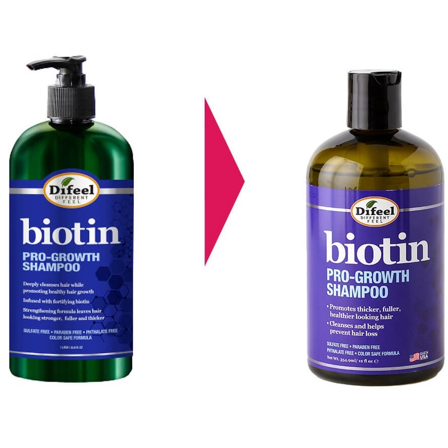 Шампунь для волосся Difeel Biotin Pro-Growth Shampoo, 355 мл - фото 2