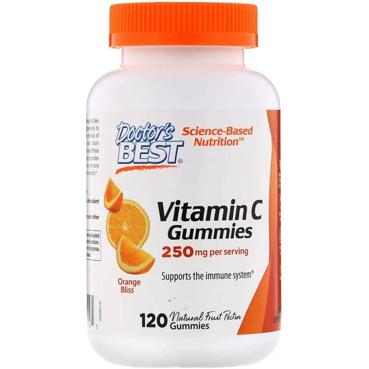 Витамин С Doctor's Best Vitamin C Gummies апельсин 250 мг 120 желейных конфет - фото 1